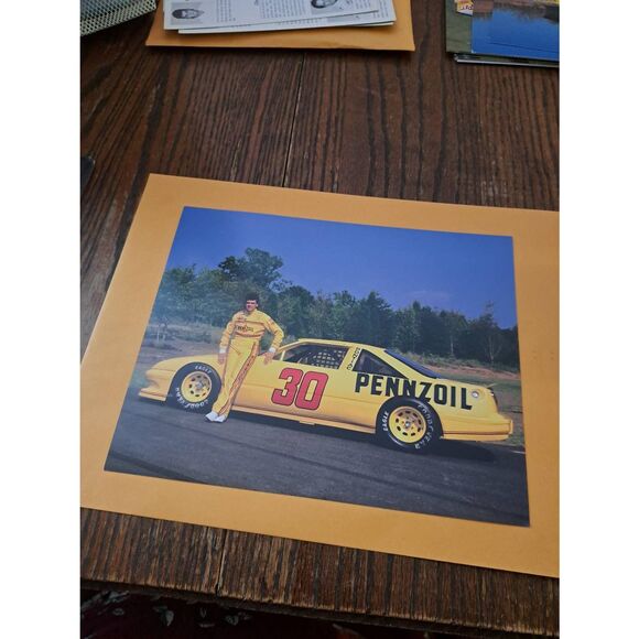 Vintage Michael Waltrip Pennzoil 30 Driver Card Bahari Racing NASCAR Winston Cup - Picture 1 of 2
